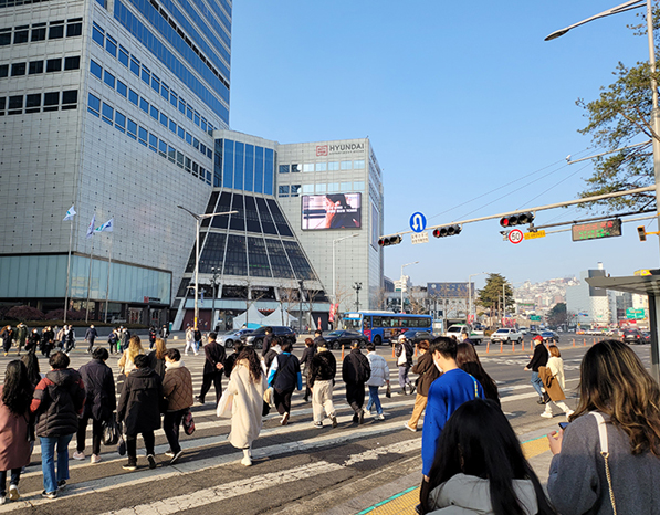 동대문 두타몰 전광판