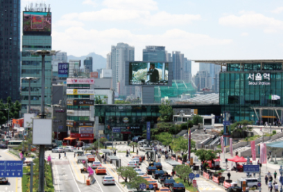 동대문 두타몰 전광판